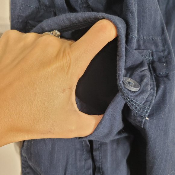 Calvin Klein Jeans Men's Navy Cotton Chino Bermuda Cargo Shorts With Pockets 38 - Picture 6 of 13
